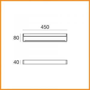 LineaLight Metal 45 parete o soffitto LED - immagine 3