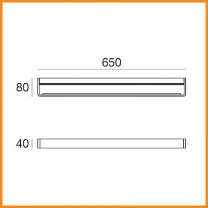 LineaLight Metal 65 parete o soffitto LED - immagine 3