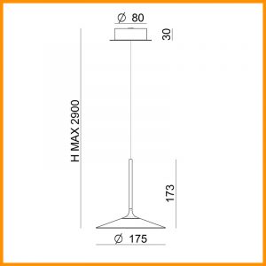LineaLight Poe P1 sospensione LED - immagine 4