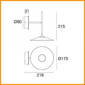 LineaLight Poe W Parete LED - immagine 4