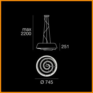 LineaLight Rose Sospensione Grande - immagine 2