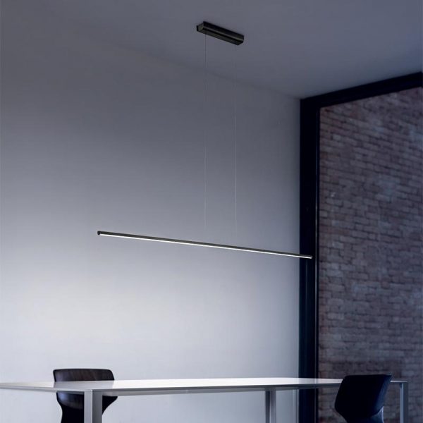 linealight-straight-p1-sospensione-nero-stilluce-store-bergamo