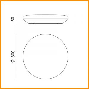 LineaLight Switch 30 LED parete o soffitto - immagine 5