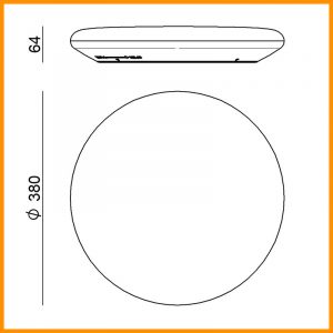 LineaLight Switch 38 LED parete o soffitto - immagine 5