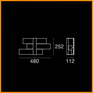 LineaLight Triad Parete/Soffitto 48x25 - immagine 3