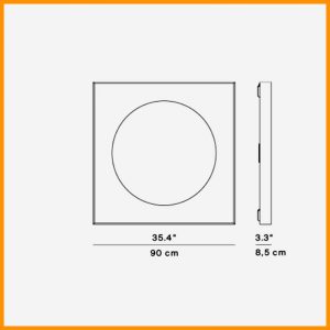 Luceplan Cassette 90 LED Parete o Soffitto - immagine 3