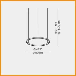 Luceplan Compendium Circle 110 Sospensione LED - immagine 2