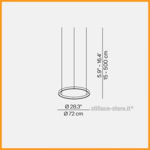 Luceplan Compendium Circle 70 Sospensione LED - immagine 2