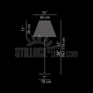 Luceplan Costanza tavolo con dimmer d13 nero - immagine 4