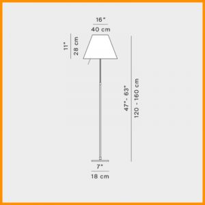 Luceplan Costanza con Dimmer D13 t Nero - immagine 4