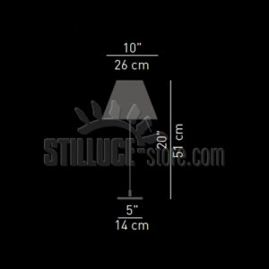 Luceplan Costanzina Tavolo con Interruttore On/Off D13 PI. Nero - immagine 3