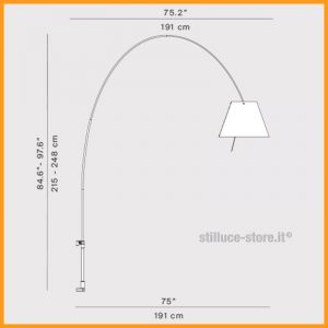Luceplan Lady Costanza Parete con Dimmer D13 Ea d. - immagine 4