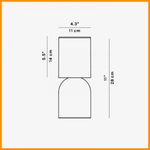 Luceplan Nui Mini lampada tavolo ricaricabile - immagine 5