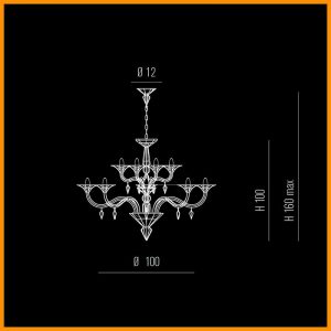 Metallux Dedalo lampadario 12 luci - immagine 5