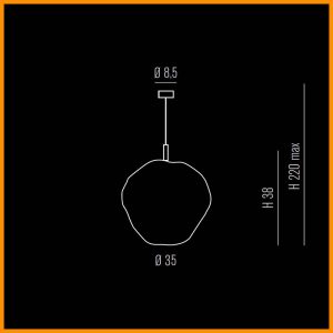 Metallux Saxa sospensione d. 35 - immagine 4