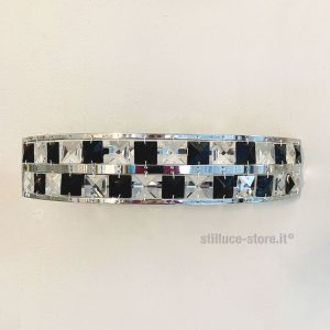 Micron Queen Lampada Parete Cristallo Nero - immagine 1