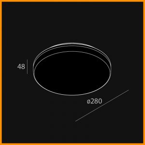 Novalux Luna Tondo 280 parete o soffitto LED - immagine 2