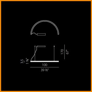 Panzeri Brooklyn Round sospensione 100 LED - immagine 3