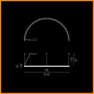 Panzeri Brooklyn Round sospensione 195 LED - immagine 3