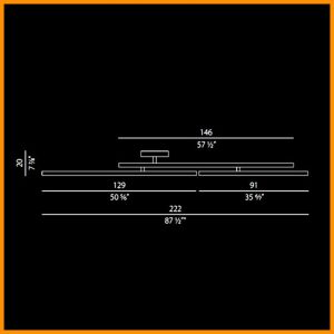 Panzeri Carmen lampada da soffitto LED grande - immagine 4