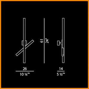 Panzeri Carmencita Lampada Parete LED - immagine 3