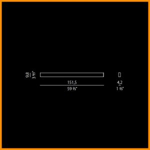 Panzeri Giano Lampada da Parete LED L. 151,5 cm - immagine 4