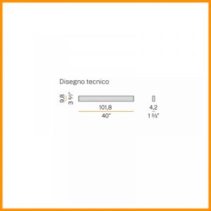 Panzeri Giano Lampada da Parete LED L. 101,8 cm - immagine 4