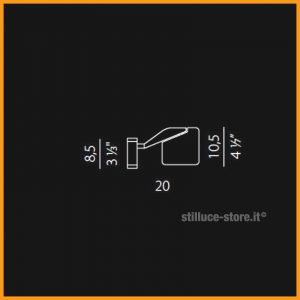 Panzeri Jackie lampada parete LED - immagine 2