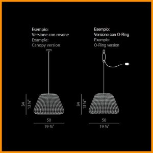 Panzeri Ralph lampada a sospensione 50 - immagine 4