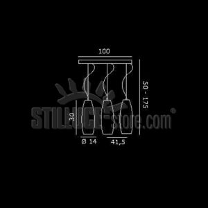 De Majo Peroni S14L Binario 3 Luci - immagine 2