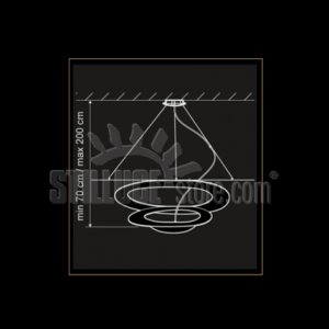 Artemide Pirce Sospensione Led Oro - immagine 3