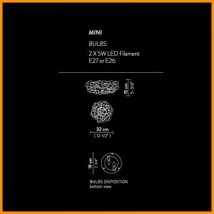 Slamp Clizia Pixel Wall/Ceiling Mini - immagine 4