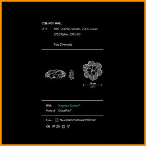 Slamp La Belle Etoile Wall Ceiling - immagine 5