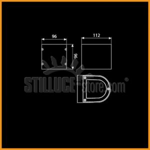 Boluce Amos Mini Bidirez. LED una lente un vetro Cod. 8093 - immagine 4