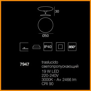 LineaLight Squash LED Tavolo Grande - immagine 5