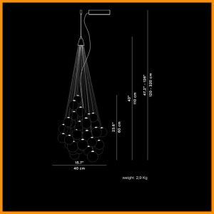 Luceplan Stochastic Sospensione Mirror - immagine 3
