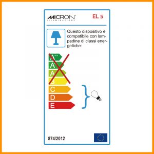 Micron Queen Lampada Parete Cristallo Nero - immagine 3