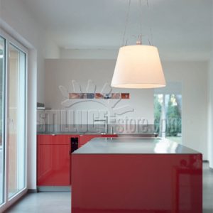 Artemide Tolomeo Mega Sospensione Diffusore Seta cm.52 - immagine 2