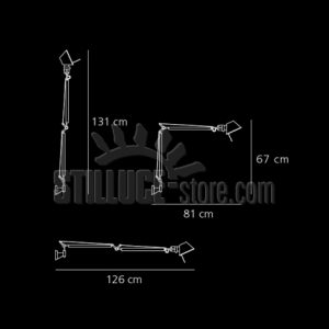 Artemide Tolomeo Parete halo - immagine 2