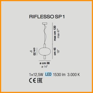 Vistosi Riflesso Sospensione SP1 - immagine 4