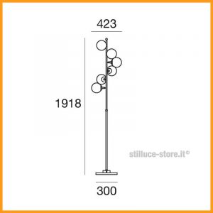 Stilnovo Galassia Lampada da Terra - immagine 3