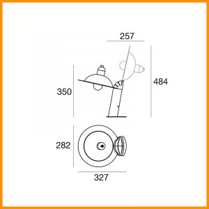 Stilnovo Lampiatta Lampada da Parete - immagine 4
