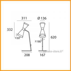 Stilnovo Megafono Lampada da Tavolo - immagine 4