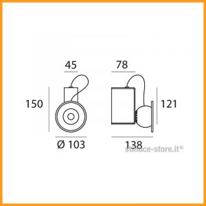 Stilnovo Minibox Lampada da Parete - immagine 4