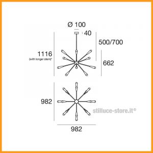 Stilnovo Sputnik Lampada a Sospensione - immagine 4