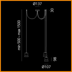 Artemide GIO Light Sospensione Cluster - immagine 3