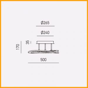 Gea Luce Yara PP Lampada Soffitto - immagine 3