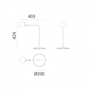 ARTEMIDE-IXA-LAMPADA-TAVOLO-ANTRACITE-STILLUCE-STORE-BERGAMO_DIM